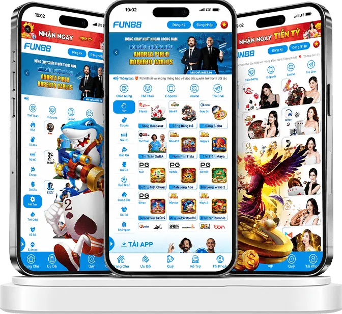 Ứng dụng Fun88 trên thiết bị di động